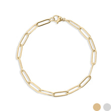 Load image into Gallery viewer, Classic Paperclip Chain Bracelet