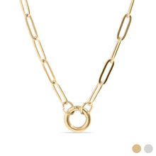 Load image into Gallery viewer, Classic Paperclip Charm Holder Necklace ✨ 18"+2"