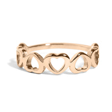 Load image into Gallery viewer, Alternating Heart Stacking Ring