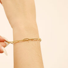Load image into Gallery viewer, Classic Paperclip Chain Bracelet