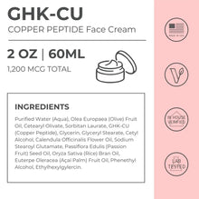 Load image into Gallery viewer, Copper Peptide Face Cream