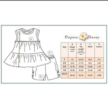 Load image into Gallery viewer, KIDS RUBY LIME GREEN DAISY SPRING SUMMER SHORT SET