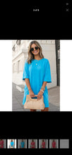 Load image into Gallery viewer, Preorder!!! SOLID DROP SHOULDER LOOSE T-SHIRT MINI DRESS