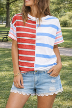 Load image into Gallery viewer, Red White and Blue Top ❤️💙