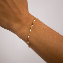 Load image into Gallery viewer, White Confetti Chain Bracelet
