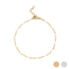 Load image into Gallery viewer, White Confetti Chain Bracelet
