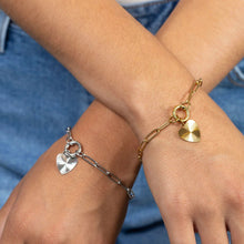 Load image into Gallery viewer, Product Title:

Classic Charm Keeper Paperclip Bracelet 6.5"
