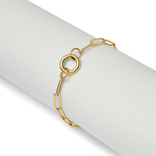 Load image into Gallery viewer, Product Title:

Classic Charm Keeper Paperclip Bracelet 6.5"
