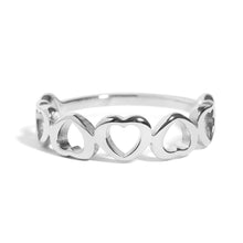 Load image into Gallery viewer, Alternating Heart Stacking Ring
