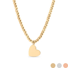 Load image into Gallery viewer, Heart of Gold Beaded Necklace
