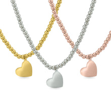 Load image into Gallery viewer, Heart of Gold Beaded Necklace
