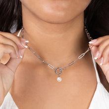 Load image into Gallery viewer, Classic Paperclip Charm Holder Necklace ✨ 18"+2"
