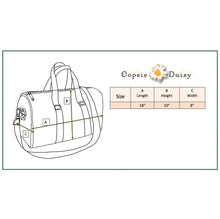 Load image into Gallery viewer, KIDS PINK AND TAN FUZZY LETTER WEEKENDER TRAVEL BAG

