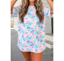 Load image into Gallery viewer, PREORDER!! CAMOUFLAGE PRINT PREPPY TUNIC TEE

