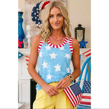 Load image into Gallery viewer, Stars and Stripes Summertime Tank ❤️🤍💙 PREORDER
