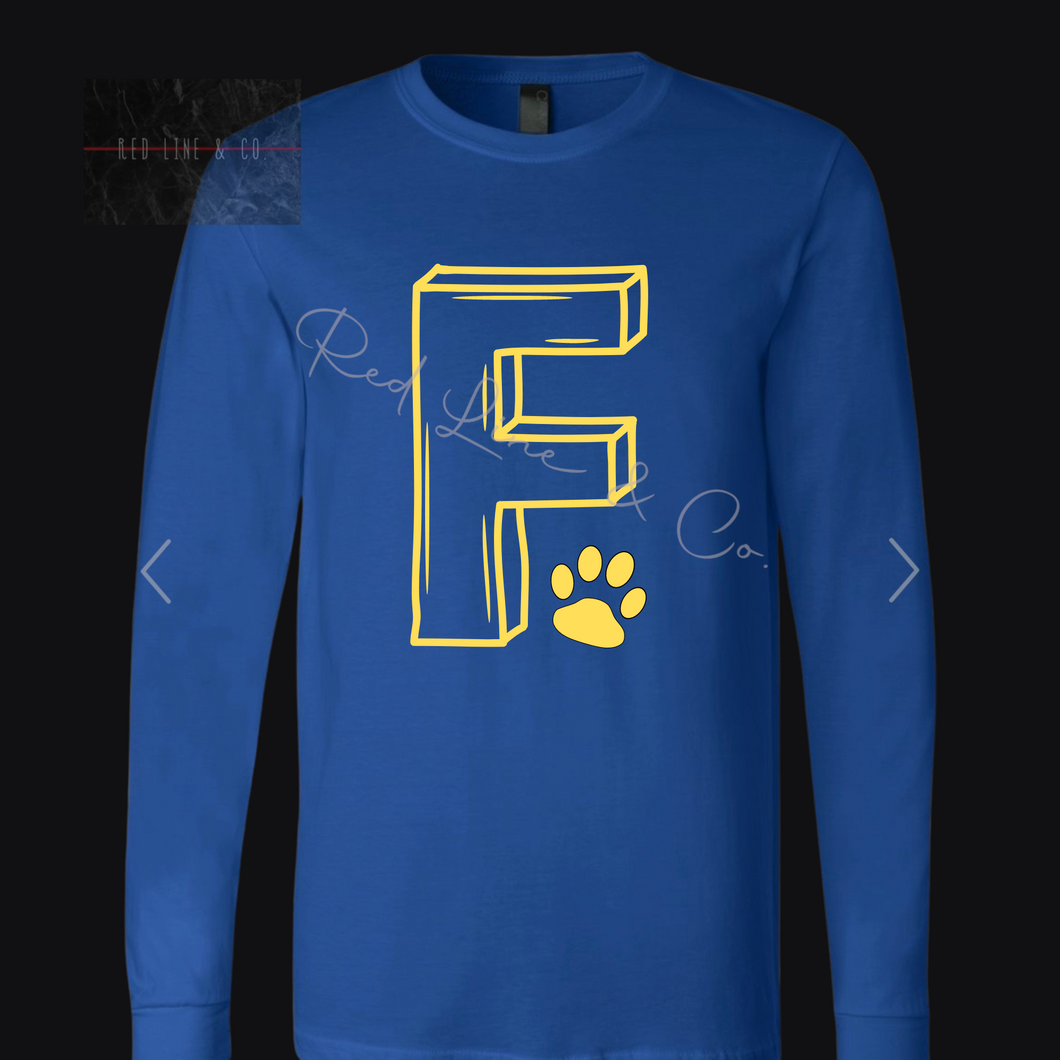 Sketched F tigers Long sleeves!